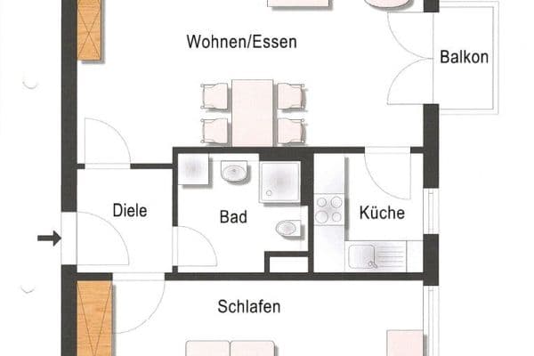 Prodej bytu 2+1 60 m², Ulm Prodej bytu 2+1 60 m², Ulm
