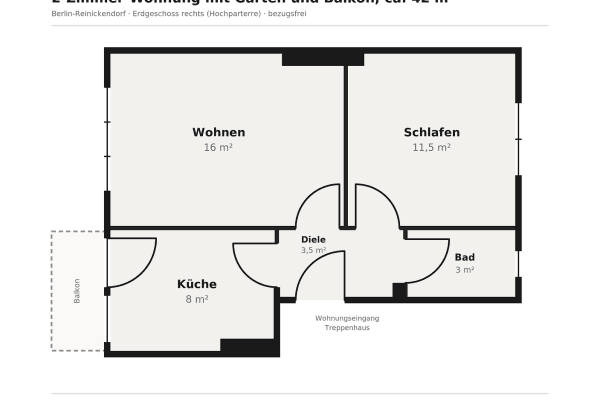 Prodej bytu 2+1 42 m², Berlin, Berlín Prodej bytu 2+1 42 m², Berlin, Berlín