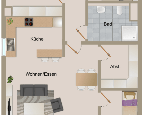 Pronájem bytu 4+1 97 m², Eidinghausener Str. 25, Bad Oeynhausen Pronájem bytu 4+1 97 m², Eidinghausener Str. 25, Bad Oeynhausen