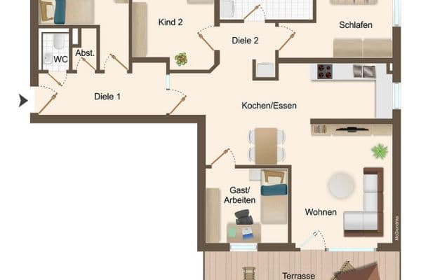 Pronájem bytu 5+1 119 m², Weinböhla, Sasko Pronájem bytu 5+1 119 m², Weinböhla, Sasko
