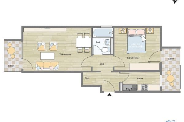 Prodej bytu 2+1 52 m², München, Bavorsko Prodej bytu 2+1 52 m², München, Bavorsko