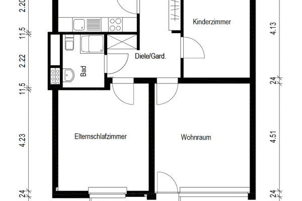 Prodej bytu 3+1 69 m², Mülheim an der Ruhr Prodej bytu 3+1 69 m², Mülheim an der Ruhr
