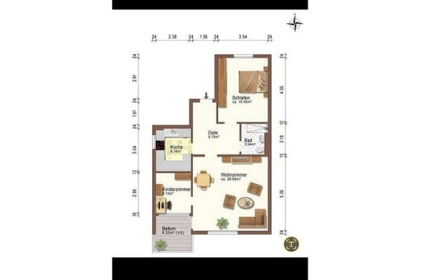 Prodej bytu 3+1 76 m², Robert-Koch-Straße 10, Ottobrunn, Bavorsko Prodej bytu 3+1 76 m², Robert-Koch-Straße 10, Ottobrunn, Bavorsko