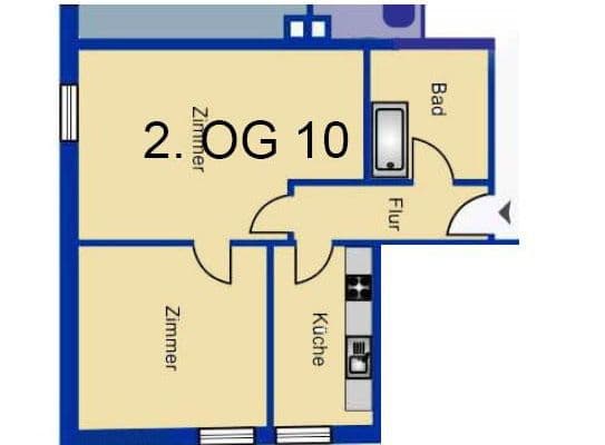 Pronájem bytu 2+1 62 m², Wormser Str. 15-17, Frankenthal Pronájem bytu 2+1 62 m², Wormser Str. 15-17, Frankenthal