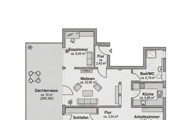 Pronájem bytu 3+kk 89 m², Schuhgasse 18, Herrenberg Pronájem bytu 3+kk 89 m², Schuhgasse 18, Herrenberg