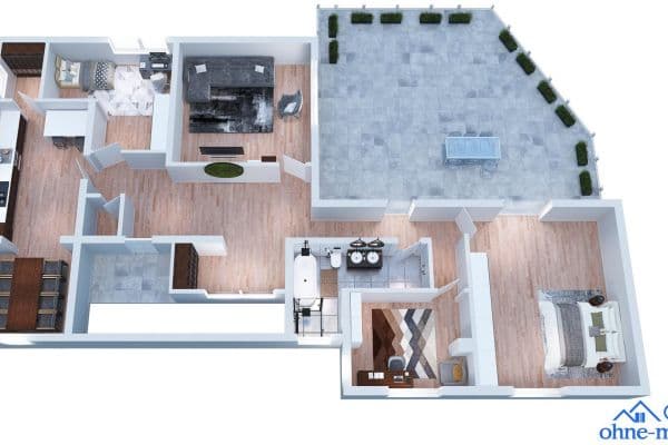 Pronájem bytu 4+1 160 m², Brombachtal Pronájem bytu 4+1 160 m², Brombachtal