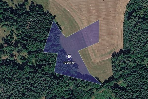Prodej pozemku 7.381 m², Hrazany Prodej pozemku 7.381 m², Hrazany