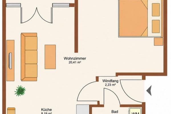 Pronájem bytu 1+1 47 m², Bernau Pronájem bytu 1+1 47 m², Bernau