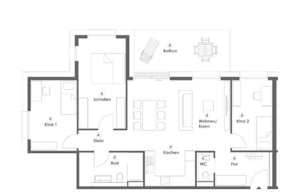 Pronájem bytu 4+1 97 m², Dornbirnerstr 4, Feuerbach Pronájem bytu 4+1 97 m², Dornbirnerstr 4, Feuerbach