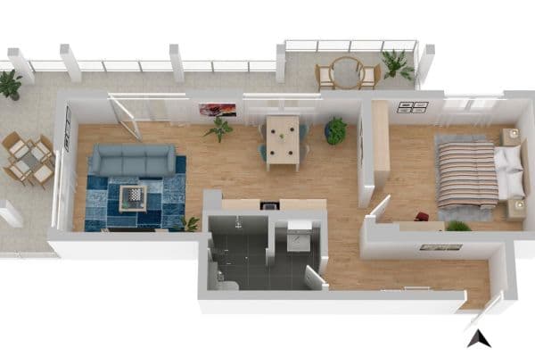 Pronájem bytu 2+1 68 m², Kronenstr. 16, Meersburg Pronájem bytu 2+1 68 m², Kronenstr. 16, Meersburg