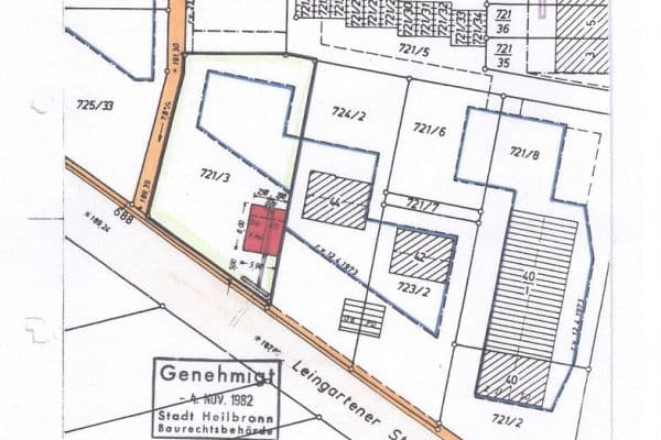 Prodej pozemku 821 m², Leingartener Str. 46, Heilbronn, Bádensko-Württembersko Prodej pozemku 821 m², Leingartener Str. 46, Heilbronn, Bádensko-Württembersko