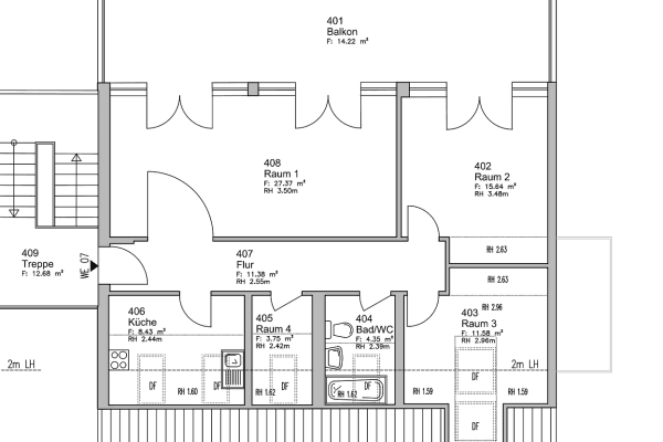 Pronájem bytu 3+1 90 m², Velten, Braniborsko Pronájem bytu 3+1 90 m², Velten, Braniborsko