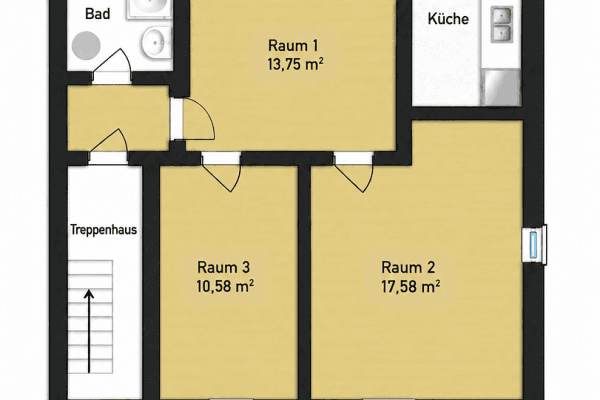 Pronájem bytu 3+1 52 m², Im Hagen 6, Castrop-Rauxel Pronájem bytu 3+1 52 m², Im Hagen 6, Castrop-Rauxel