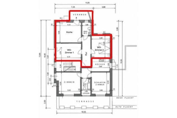 Pronájem bytu 2+1 59 m², Heinrichstraße 96, Darmstadt Pronájem bytu 2+1 59 m², Heinrichstraße 96, Darmstadt