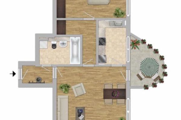 Pronájem bytu 2+1 65 m², München, Bavorsko Pronájem bytu 2+1 65 m², München, Bavorsko