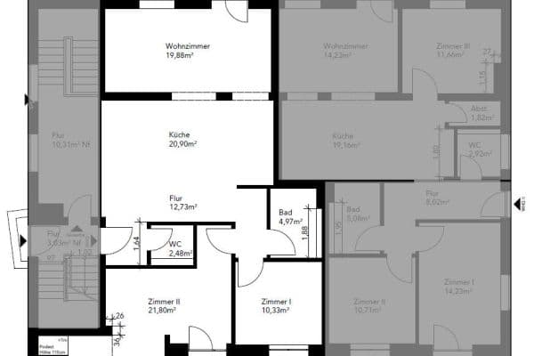 Pronájem bytu 3+1 107 m², Borsteler Chaussee 177, Hamburg, Hamburg Pronájem bytu 3+1 107 m², Borsteler Chaussee 177, Hamburg, Hamburg