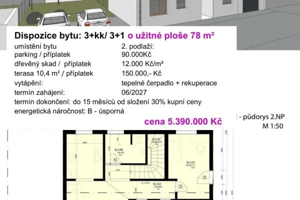 Prodej bytu 3+kk 78 m², Ivančice Prodej bytu 3+kk 78 m², Ivančice
