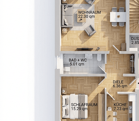 Pronájem bytu 2+1 59 m², Gartenstraße 73, Mönchengladbach, Severní Porýní-Vestfálsko Pronájem bytu 2+1 59 m², Gartenstraße 73, Mönchengladbach, Severní Porýní-Vestfálsko