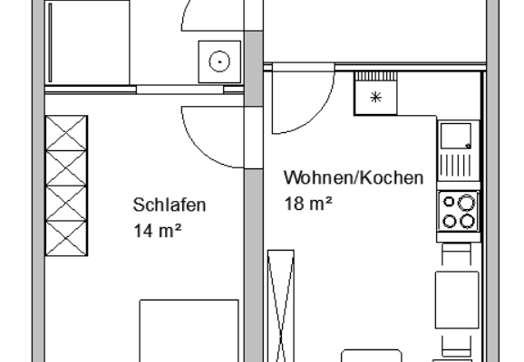 Pronájem bytu 1+1 46 m², Schlaurother Str. 10, Zhořelec, Sasko Pronájem bytu 1+1 46 m², Schlaurother Str. 10, Zhořelec, Sasko
