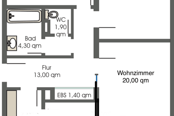 Pronájem bytu 3+1 92 m², Königsberger Str. 160, Münster - Coerde Pronájem bytu 3+1 92 m², Königsberger Str. 160, Münster - Coerde