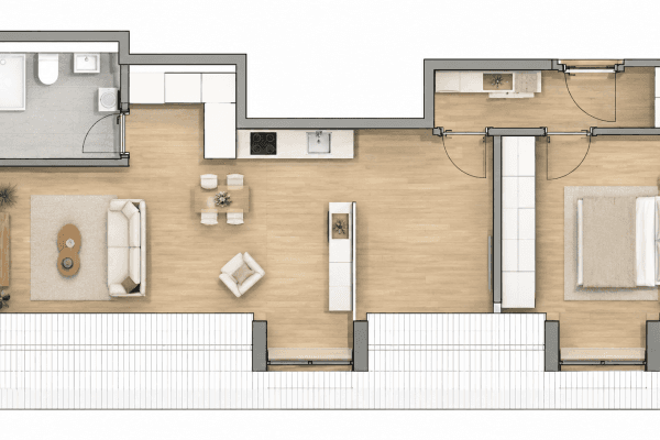 Pronájem bytu 2+1 46 m², Landshuter Str. 59, Freising, Bavorsko Pronájem bytu 2+1 46 m², Landshuter Str. 59, Freising, Bavorsko