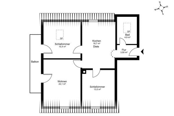 Prodej bytu 3+1 84 m², Bruckmühl, Bavorsko Prodej bytu 3+1 84 m², Bruckmühl, Bavorsko