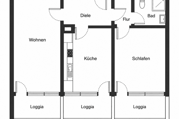 Prodej bytu 2+1 64 m², Saarbrücken, Země Sársko Prodej bytu 2+1 64 m², Saarbrücken, Země Sársko