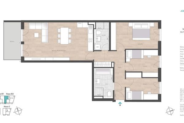 Prodej bytu 4+1 101 m², Fußbergstraße, Gauting, Bavorsko Prodej bytu 4+1 101 m², Fußbergstraße, Gauting, Bavorsko