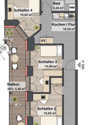 Pronájem bytu 71 m², Fürther Str. 42a, Nürnberg Gostenhof Pronájem bytu 71 m², Fürther Str. 42a, Nürnberg Gostenhof