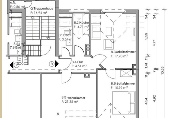 Prodej bytu 3+1 70 m², Burgstrasse 26, Flensburg Prodej bytu 3+1 70 m², Burgstrasse 26, Flensburg
