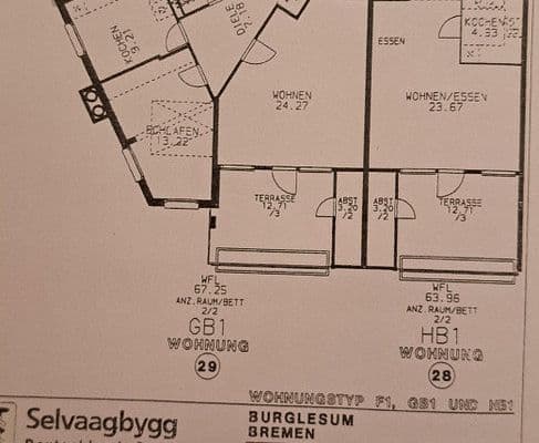 Prodej bytu 2+1 63 m², Bremen - Burg Lesum, Bremen Prodej bytu 2+1 63 m², Bremen - Burg Lesum, Bremen