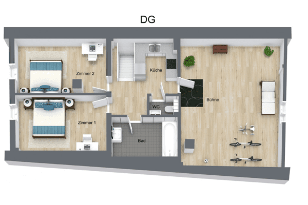 Pronájem bytu 3+1 79 m², Dornstetten Pronájem bytu 3+1 79 m², Dornstetten
