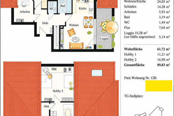 Prodej bytu 4+kk 90 m², Clara-Schumann-Straße 34, Schwieberdingen Prodej bytu 4+kk 90 m², Clara-Schumann-Straße 34, Schwieberdingen