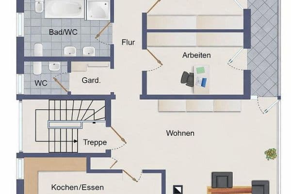Pronájem bytu 4+kk 127 m², Römerberg, Porýní-Falc Pronájem bytu 4+kk 127 m², Römerberg, Porýní-Falc