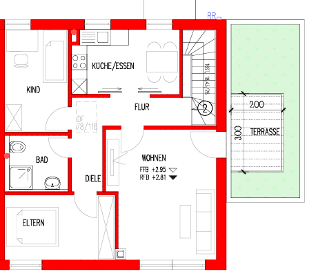 Pronájem bytu 3+1 70 m², Nürtingen Pronájem bytu 3+1 70 m², Nürtingen