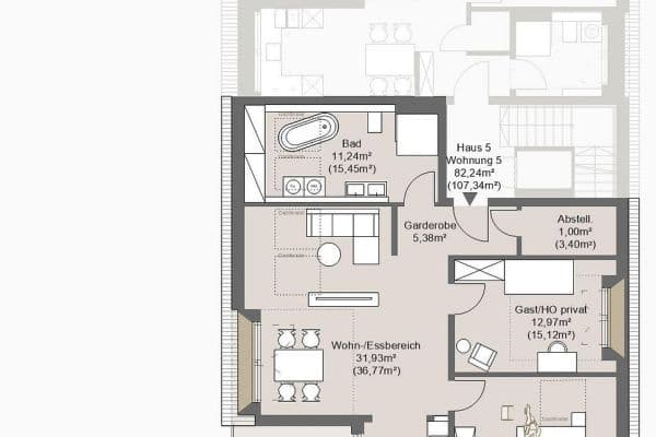 Prodej bytu 3+1 83 m², Grafing bei München, Bavorsko Prodej bytu 3+1 83 m², Grafing bei München, Bavorsko