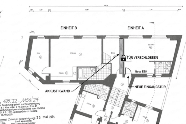 Pronájem bytu 2+1 76 m², Mühlenweg 58, Wuppertal Pronájem bytu 2+1 76 m², Mühlenweg 58, Wuppertal