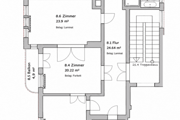 Pronájem bytu 5+1 150 m², Paracelsusstraße 2c, Halle (Saale), Sasko-Anhaltsko Pronájem bytu 5+1 150 m², Paracelsusstraße 2c, Halle (Saale), Sasko-Anhaltsko