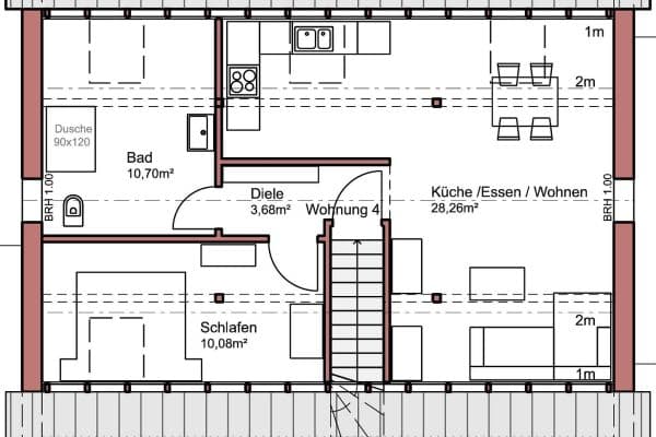 Pronájem bytu 2+1 60 m², Oberschwarzach, Bavorsko Pronájem bytu 2+1 60 m², Oberschwarzach, Bavorsko