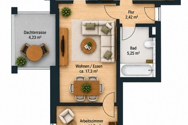 Pronájem bytu 3+1 63 m², Velten Pronájem bytu 3+1 63 m², Velten
