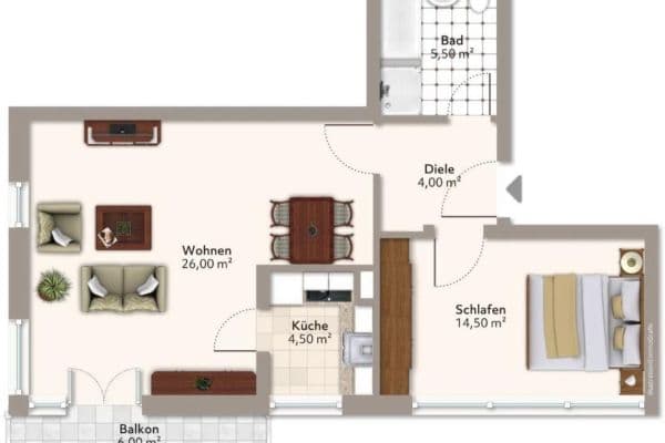 Pronájem bytu 2+1 57 m², Pählstraße 12, München, Bavorsko Pronájem bytu 2+1 57 m², Pählstraße 12, München, Bavorsko