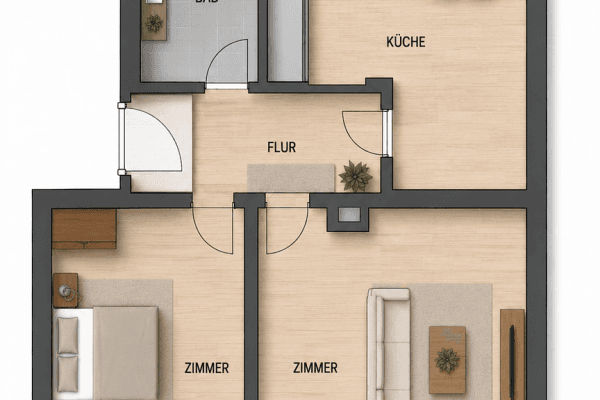 Pronájem bytu 2+1 58 m², Landgrabenstraße, Nürnberg, Bavorsko Pronájem bytu 2+1 58 m², Landgrabenstraße, Nürnberg, Bavorsko