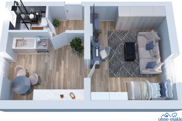Pronájem bytu 1+1 35 m², Theodor-Körner-Str. 36, Remscheid Pronájem bytu 1+1 35 m², Theodor-Körner-Str. 36, Remscheid