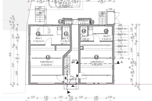 Pronájem nebytového prostoru 37 m², Braunstraße 23, Michelstadt Pronájem nebytového prostoru 37 m², Braunstraße 23, Michelstadt