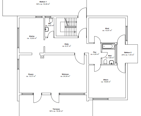 Pronájem bytu 4+1 103 m², Baden-Württemberg - Rudersberg Pronájem bytu 4+1 103 m², Baden-Württemberg - Rudersberg