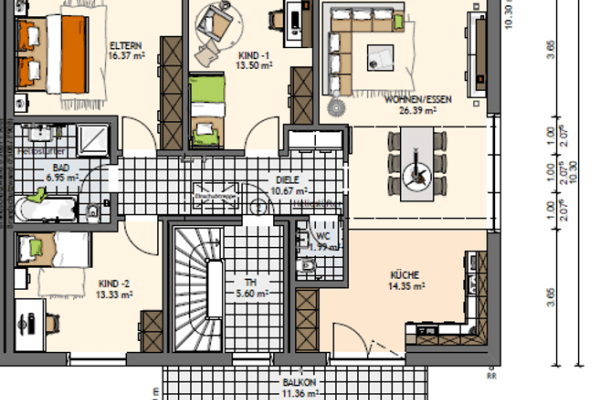 Pronájem bytu 4+1 120 m², Wiesengrund 29A, Elmenhorst Pronájem bytu 4+1 120 m², Wiesengrund 29A, Elmenhorst