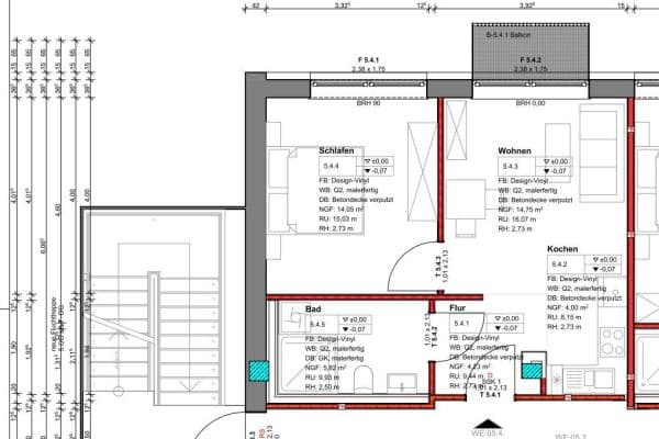 Pronájem bytu 2+1 43 m², Bahnhofplatz 1a, Hof Pronájem bytu 2+1 43 m², Bahnhofplatz 1a, Hof