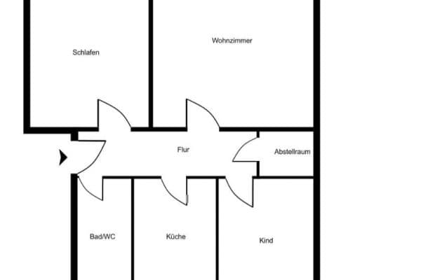 Prodej bytu 3+1 62 m², Düsseldorfer Straße 4, Bremen, Bremen Prodej bytu 3+1 62 m², Düsseldorfer Straße 4, Bremen, Bremen