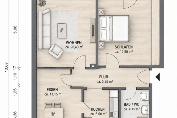 Prodej bytu 3+1 65 m², Rastatt Prodej bytu 3+1 65 m², Rastatt