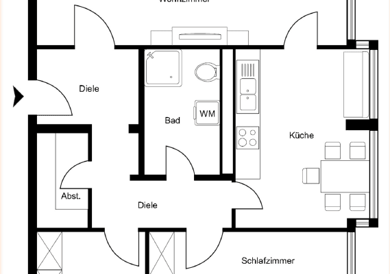 Pronájem bytu 3+1 75 m², Regensburgerstraße 63, Nürnberg, Bavorsko Pronájem bytu 3+1 75 m², Regensburgerstraße 63, Nürnberg, Bavorsko